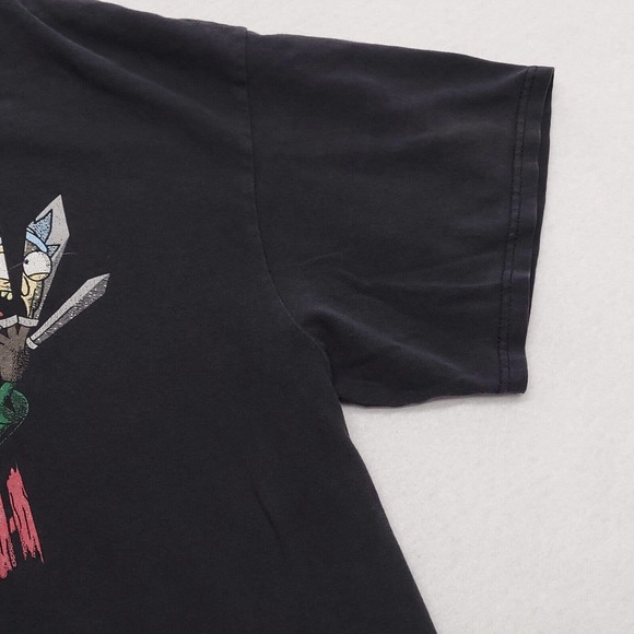 Adult Swim Rick and Morty Graphic Casual T Shirt Mens Size Large L Black - Picture 6 of 10